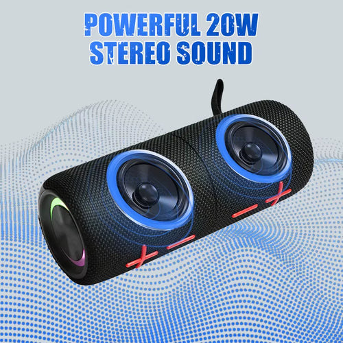 2-in-1 Magnetic Dual Splittable Bluetooth Speaker - 20W Powerful IPX6 Waterproof TWS HIFI Stereo Sound