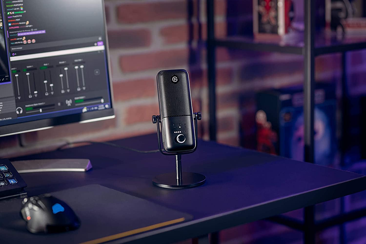 Wave:3 Premium USB Condenser Microphone - Studio Quality for Streaming, Podcasting, Gaming, and Home Office with Advanced Sound Control and Anti-Distortion Technology